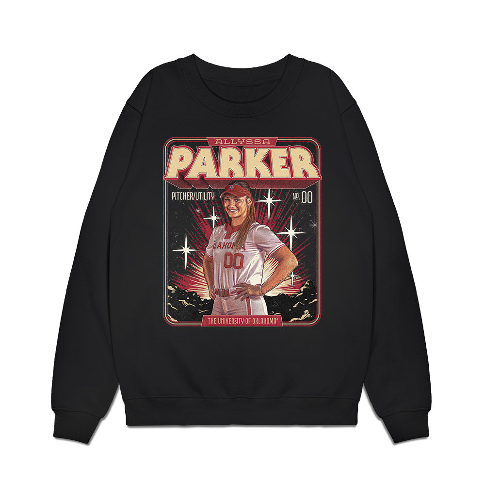 Oklahoma - NCAA Softball : Allyssa Parker - Collage Premium Crewneck Sweatshirt-0