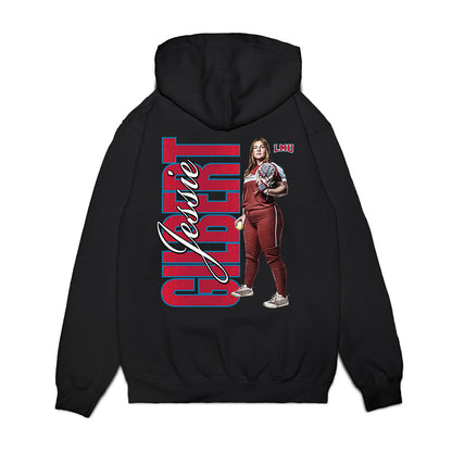 LMU - NCAA Softball : Jessie Gilbert - Collage Premium Hooded Sweatshirt-1