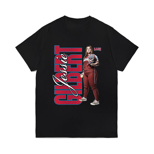 LMU - NCAA Softball : Jessie Gilbert - Collage Comfort Colors T-Shirt-0