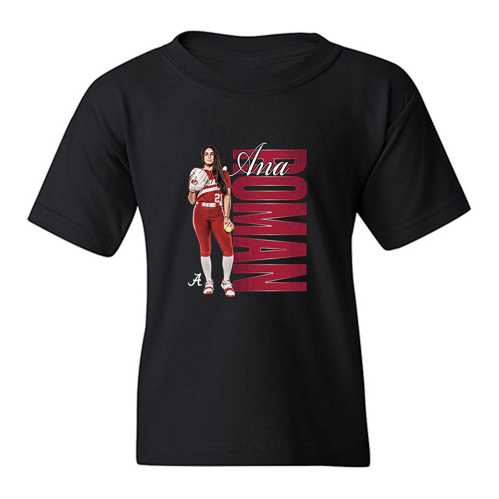 Alabama - NCAA Softball : Ana Roman - Collage Youth T-Shirt-0