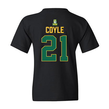 Siena - NCAA Men's Basketball : Brendan Coyle - Conference Champions Youth T-Shirt-1