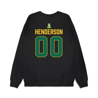 Siena - NCAA Men's Basketball : Isaiah Henderson - Conference Champions Premium Crewneck Sweatshirt-1