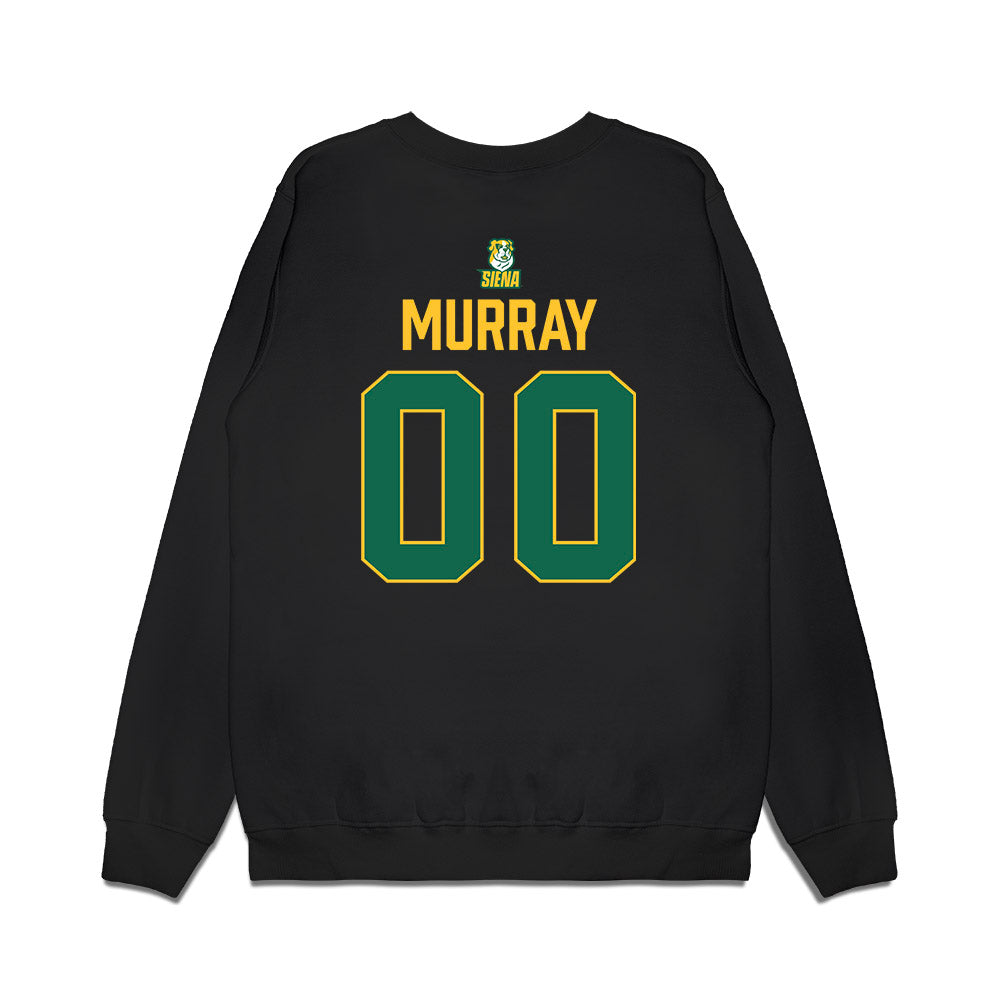 Siena - NCAA Men's Basketball : Danny Murray - Conference Champions Premium Crewneck Sweatshirt-1
