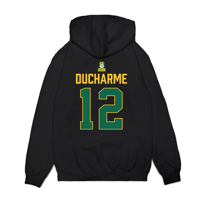 Siena - NCAA Men's Basketball : Reid Ducharme - Conference Champions Premium Hooded Sweatshirt-1