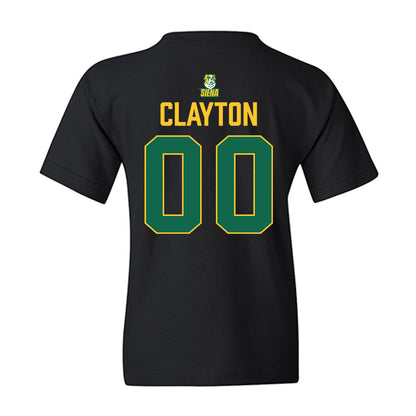 Siena - NCAA Men's Basketball : Mosi Clayton - Conference Champions Youth T-Shirt-1
