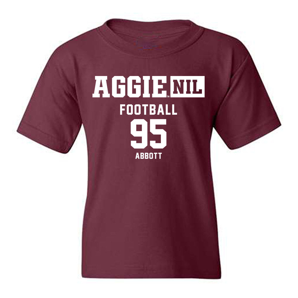 Texas A&M - NCAA Football : Alex Abbott - Aggies NIL Classic Shersey Youth T-Shirt-0