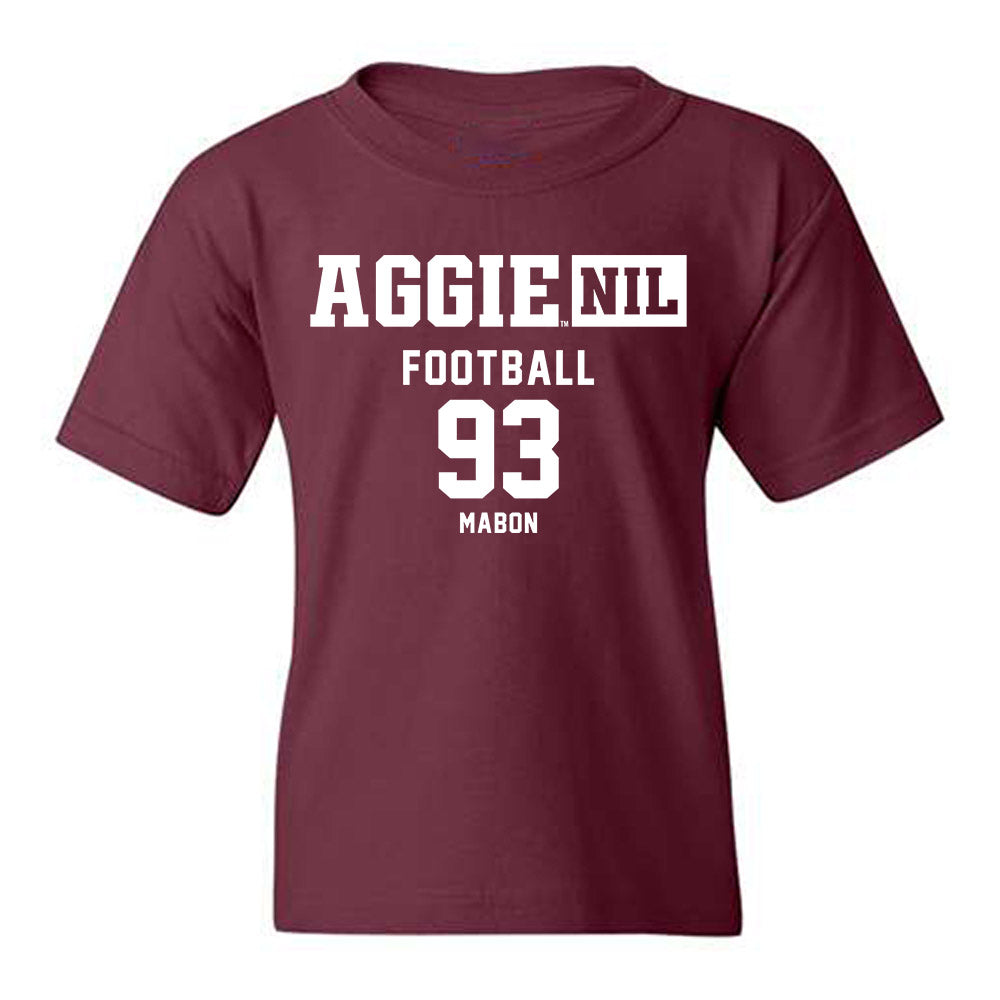 Texas A&M - NCAA Football : Nathan Mabon - Aggies NIL Classic Shersey Youth T-Shirt-0