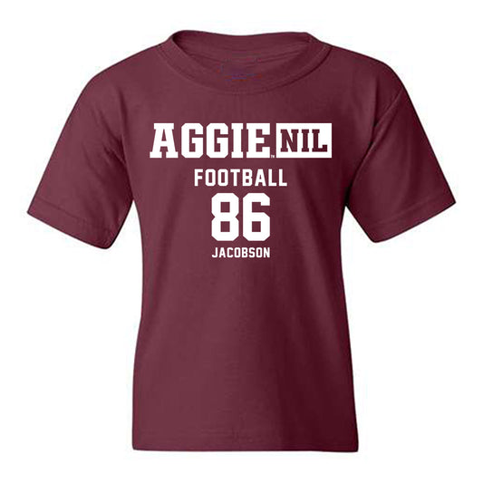 Texas A&M - NCAA Football : Evan Jacobson - Aggies NIL Classic Shersey Youth T-Shirt-0