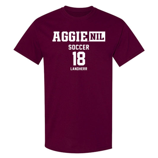 Texas A&M - NCAA Women's Soccer : Lucy Landherr - Aggies NIL Classic Shersey T-Shirt-0