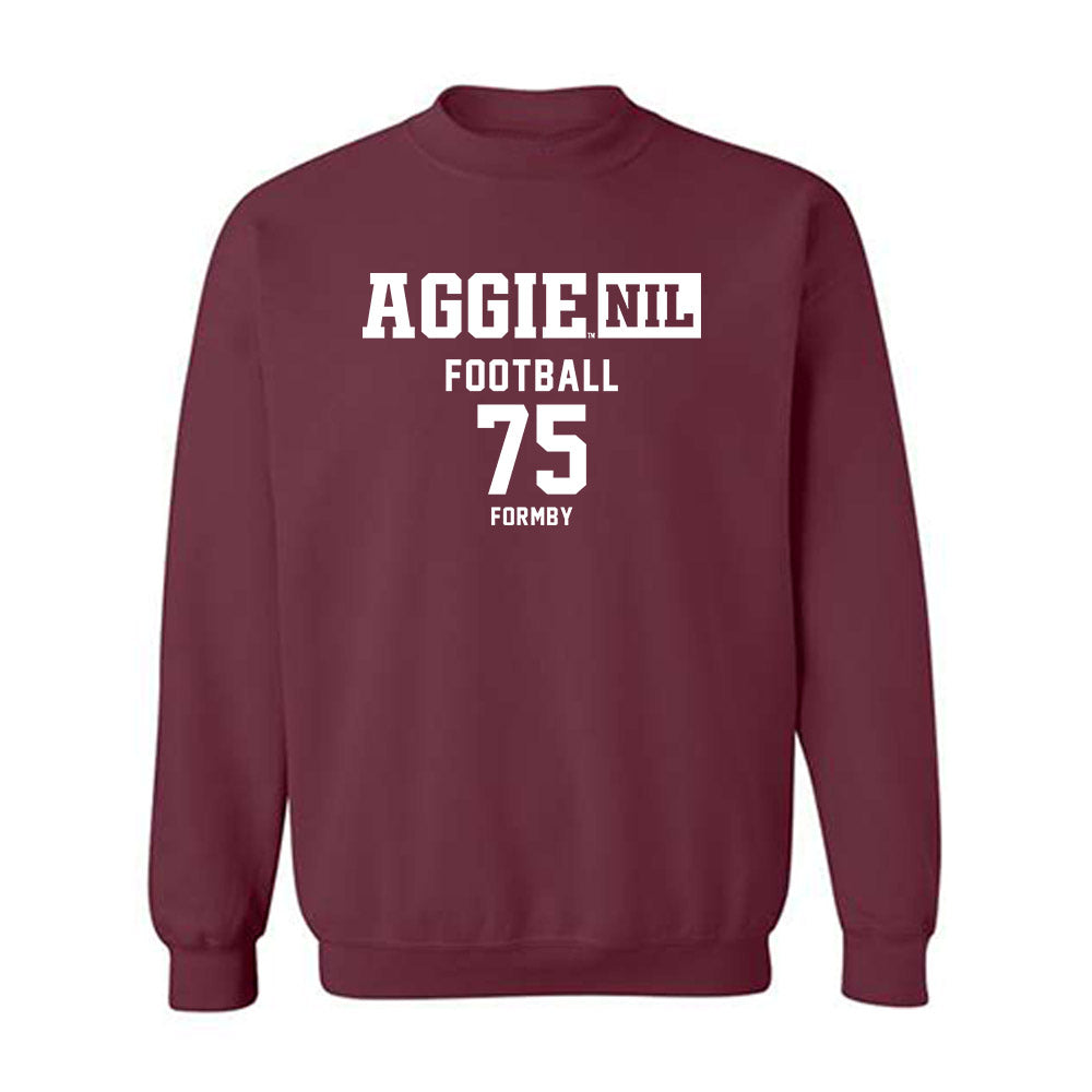 Texas A&M - NCAA Football : Wilkin Formby - Aggies NIL Classic Shersey Crewneck Sweatshirt-0