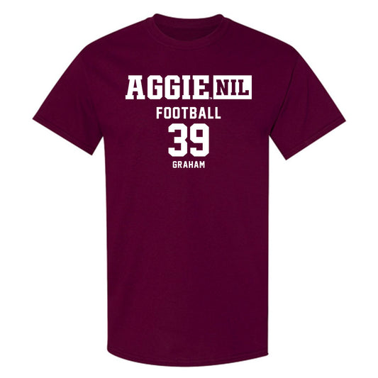Texas A&M - NCAA Football : Adam Graham - Aggies NIL Classic Shersey T-Shirt-0