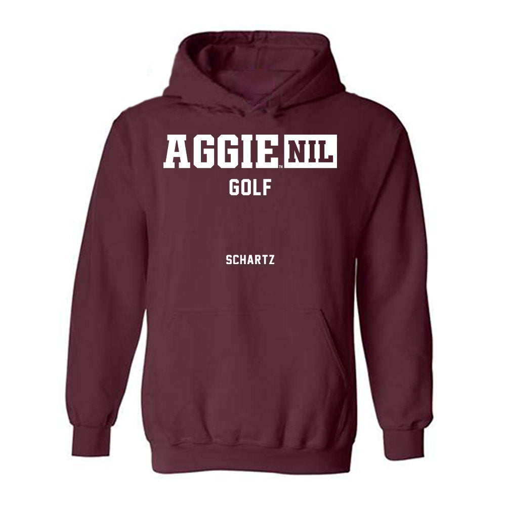 Texas A&M - NCAA Women's Golf : Emerie Schartz - Aggies NIL Classic Shersey Hooded Sweatshirt-0