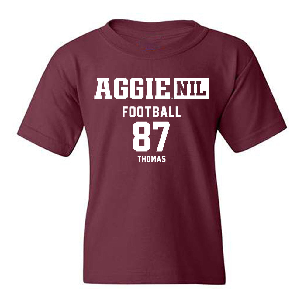 Texas A&M - NCAA Football : Houston Thomas - Aggies NIL Classic Shersey Youth T-Shirt-0