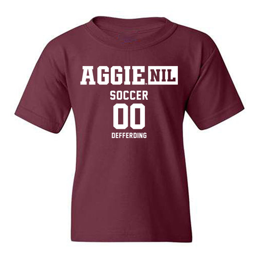 Texas A&M - NCAA Women's Soccer : Erica Defferding - Aggies NIL Classic Shersey Youth T-Shirt-0