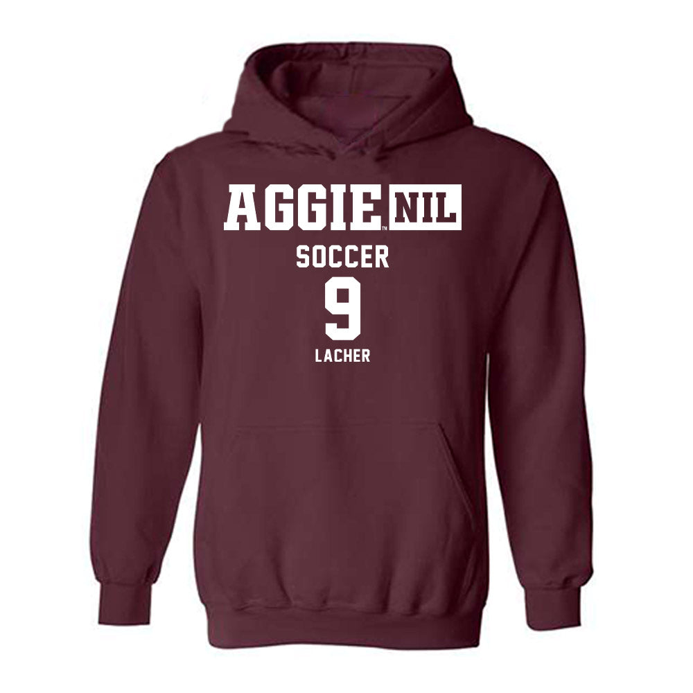 Texas A&M - NCAA Women's Soccer : Finley Lacher - Aggies NIL Classic Shersey Hooded Sweatshirt-0