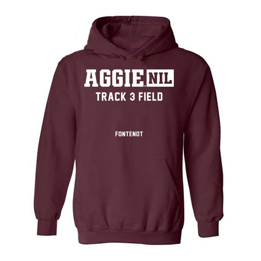 Texas A&M - NCAA Women's Track & Field : Kennady Fontenot - Aggies NIL Classic Shersey Hooded Sweatshirt-0