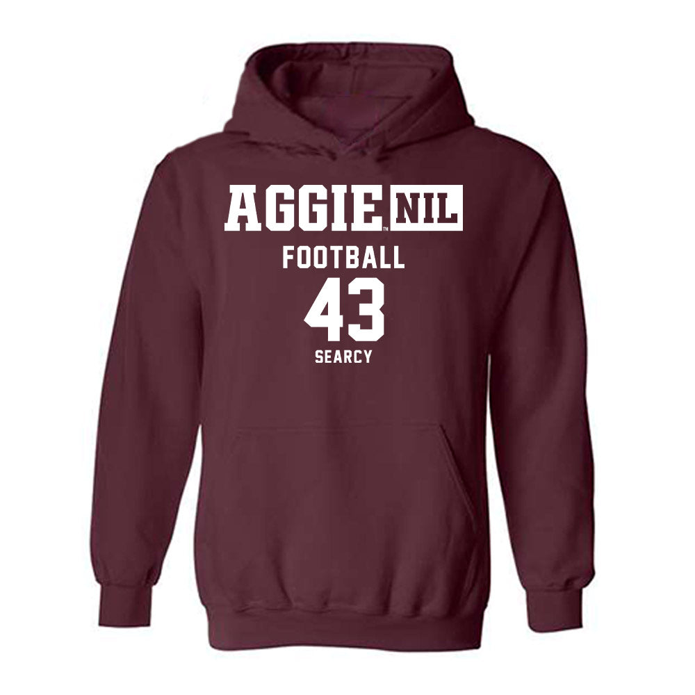 Texas A&M - NCAA Football : Jeremiah Searcy - Aggies NIL Classic Shersey Hooded Sweatshirt-0
