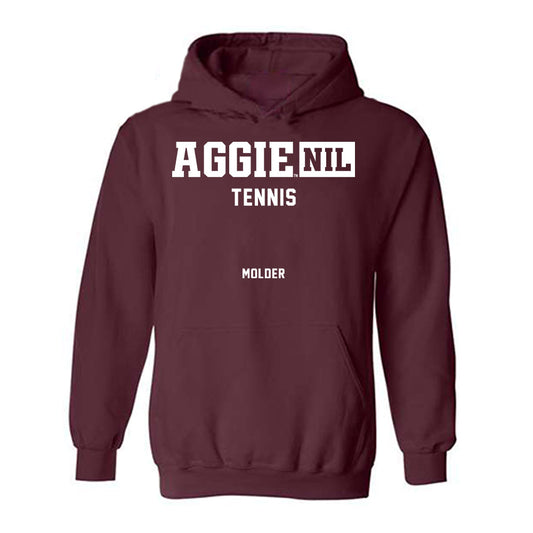 Texas A&M - NCAA Men's Tennis : Markus Molder - Aggies NIL Classic Shersey Hooded Sweatshirt-0