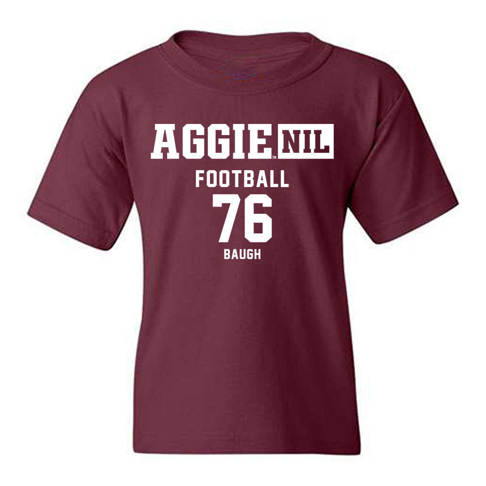 Texas A&M - NCAA Football : Trovon Baugh - Aggies NIL Classic Shersey Youth T-Shirt-0