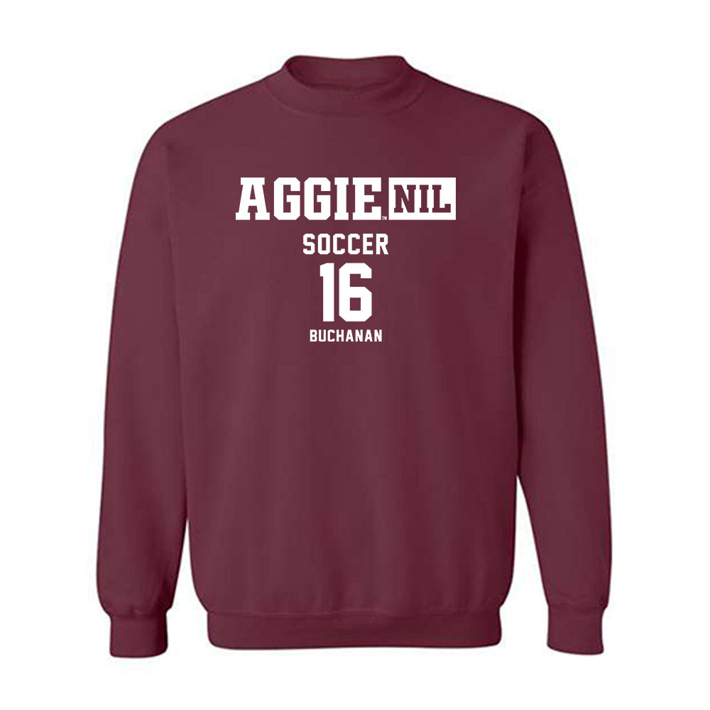 Texas A&M - NCAA Women's Soccer : Trinity Buchanan - Aggies NIL Classic Shersey Crewneck Sweatshirt-0