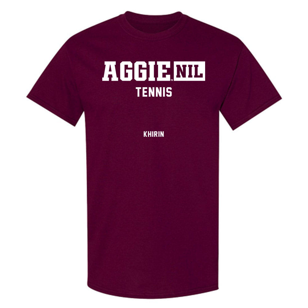 Texas A&M - NCAA Women's Tennis : Nicole Khirin - Aggies NIL Classic Shersey T-Shirt-0