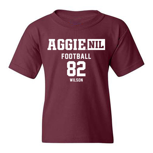 Texas A&M - NCAA Football : Jonah Wilson - Aggies NIL Classic Shersey Youth T-Shirt-0