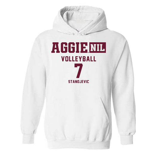 Texas A&M - NCAA Women's Volleyball : Djurdja Stanojevic - Aggies NIL Classic Shersey Hooded Sweatshirt-0