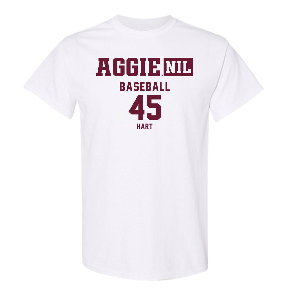 Texas A&M - NCAA Baseball : Chandler Hart - Aggies NIL Classic Shersey T-Shirt-0