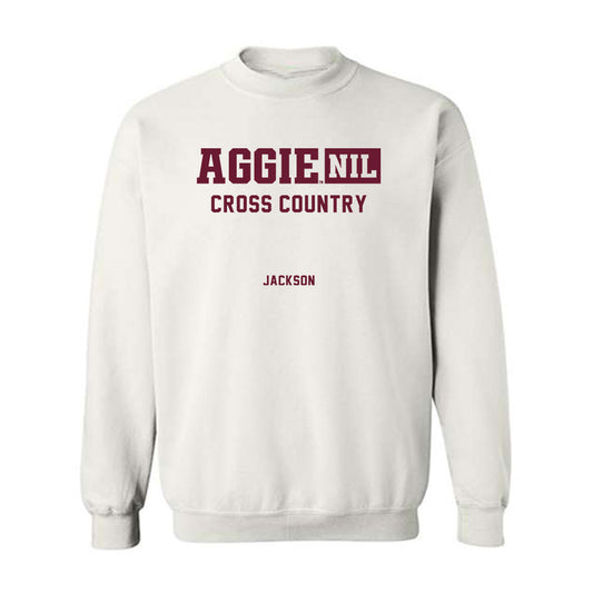 Texas A&M - NCAA Men's Cross Country : Hunter Jackson - Aggies NIL Classic Shersey Crewneck Sweatshirt-0