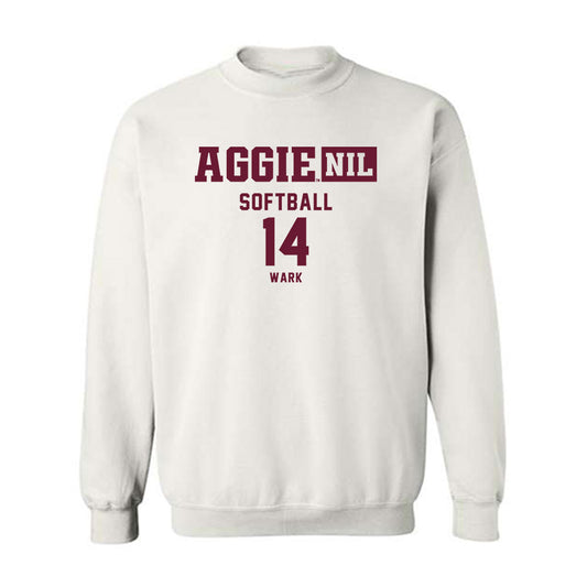 Texas A&M - NCAA Softball : Micaela Wark - Aggies NIL Classic Shersey Crewneck Sweatshirt-0