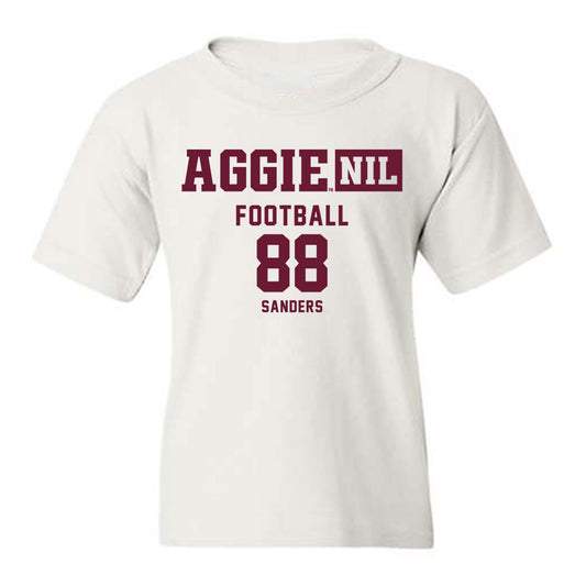 Texas A&M - NCAA Football : DJ Sanders - Aggies NIL Classic Shersey Youth T-Shirt-0
