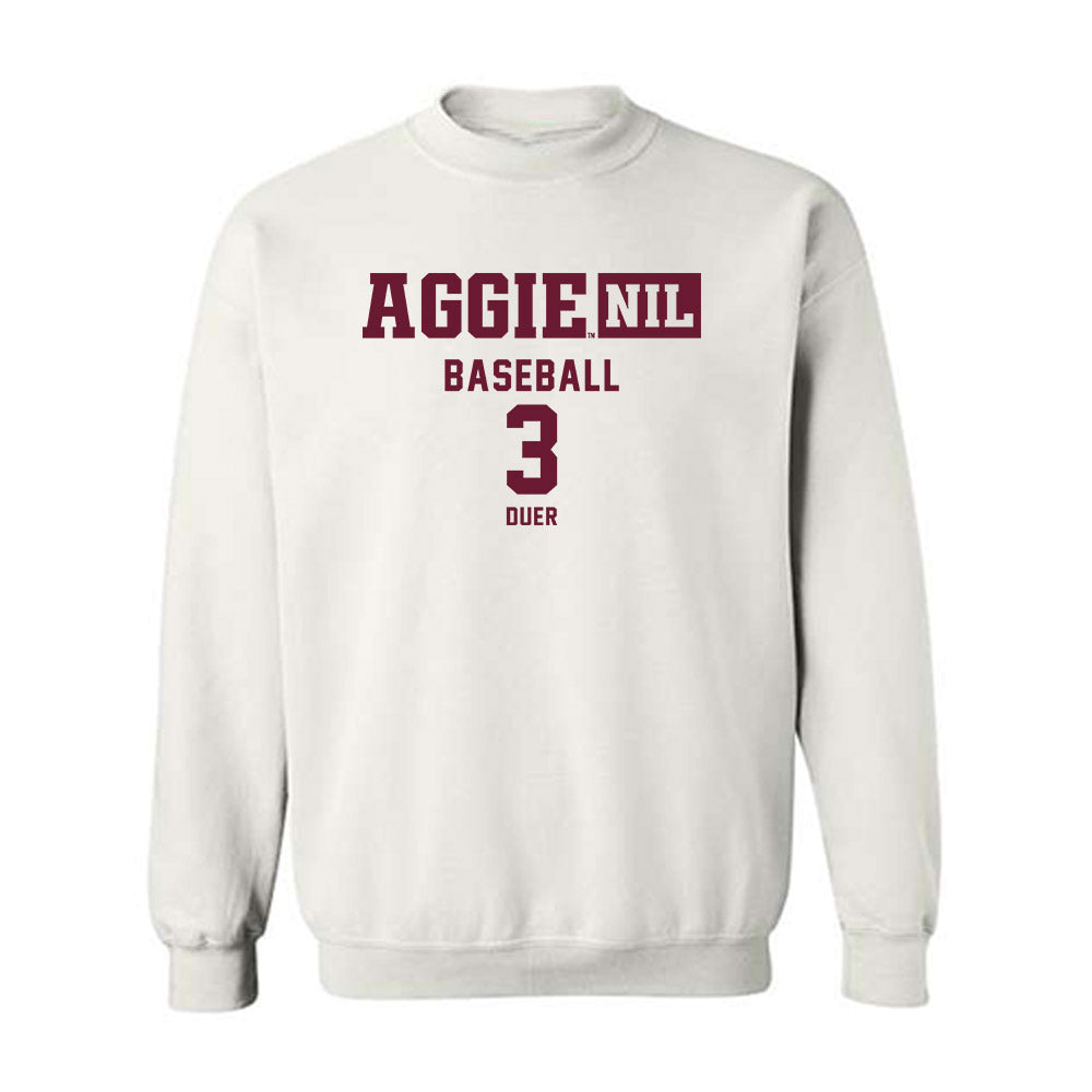 Texas A&M - NCAA Baseball : Jake Duer - Aggies NIL Classic Shersey Crewneck Sweatshirt-0