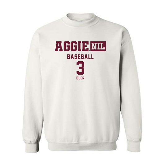 Texas A&M - NCAA Baseball : Jake Duer - Aggies NIL Classic Shersey Crewneck Sweatshirt-0