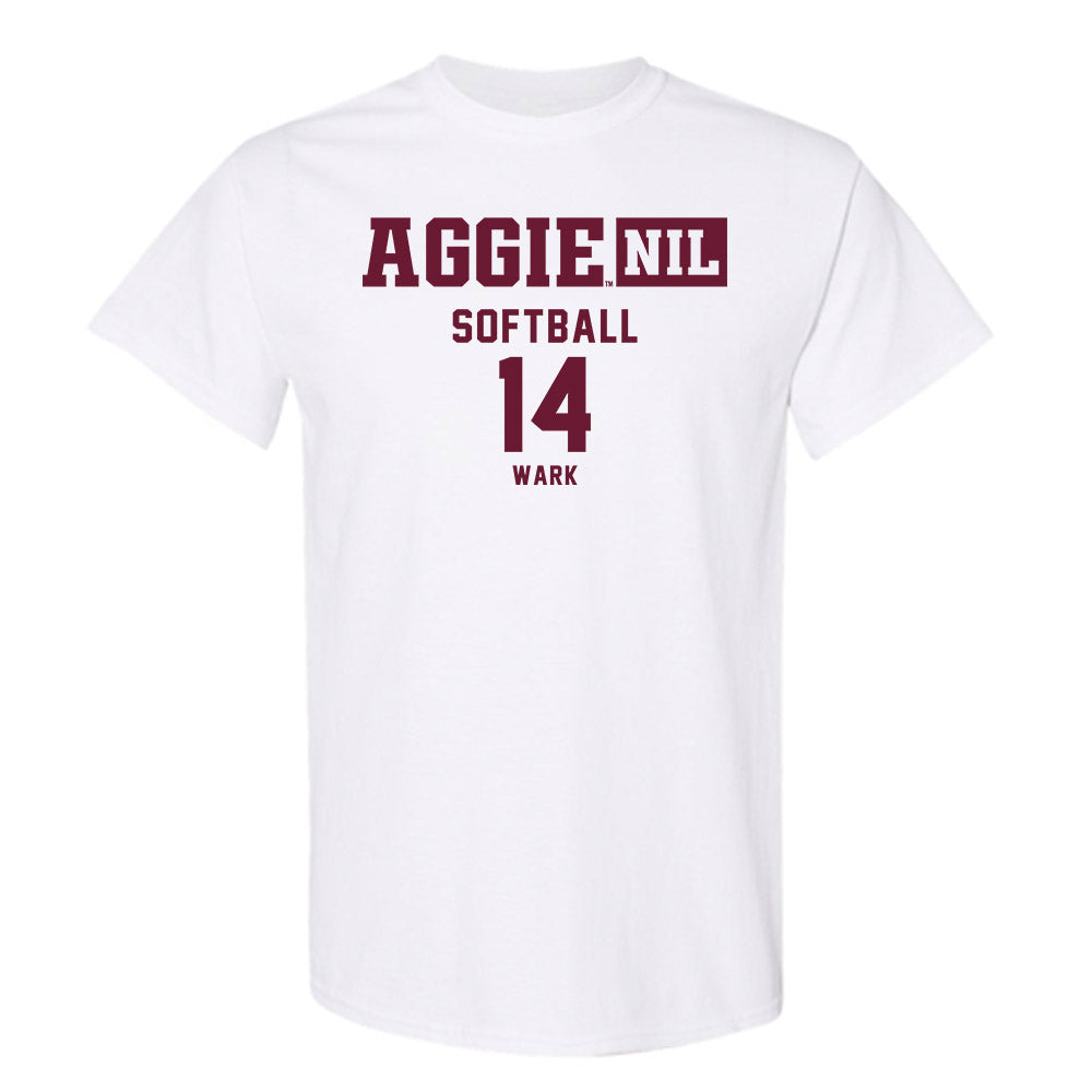 Texas A&M - NCAA Softball : Micaela Wark - Aggies NIL Classic Shersey T-Shirt-0