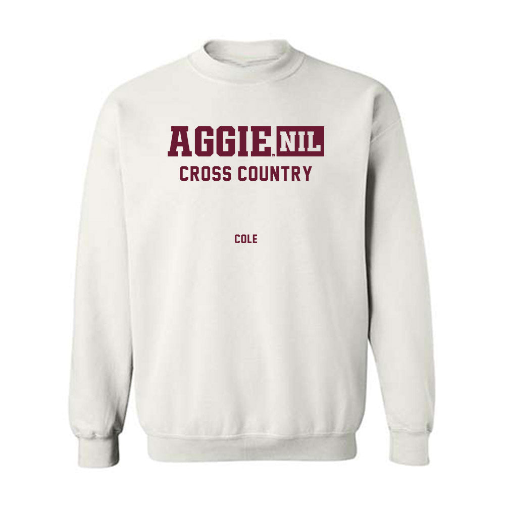 Texas A&M - NCAA Women's Cross Country : Ava Cole - Aggies NIL Classic Shersey Crewneck Sweatshirt-0