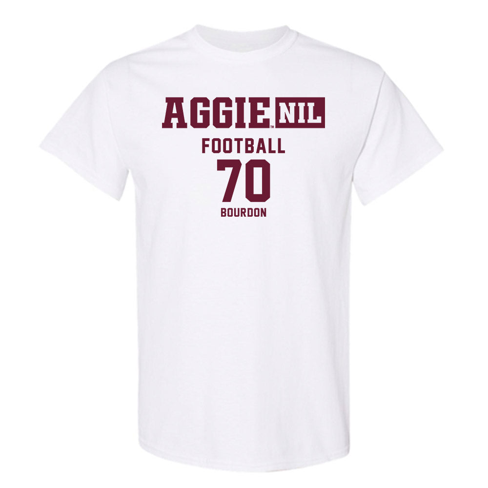 Texas A&M - NCAA Football : Robert Bourdon - Aggies NIL Classic Shersey T-Shirt-0