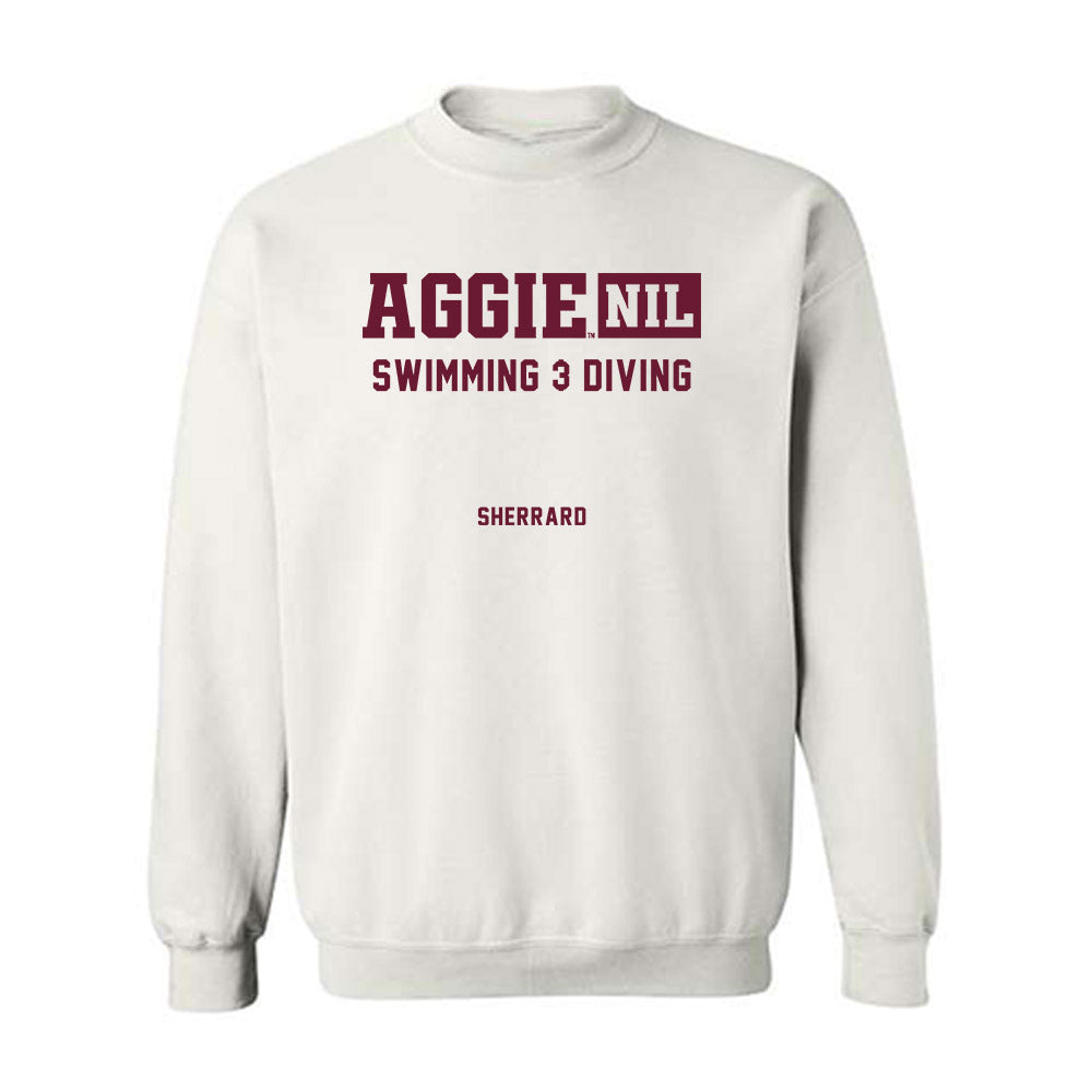 Texas A&M - NCAA Women's Swimming & Diving : Reagan Sherrard - Aggies NIL Classic Shersey Crewneck Sweatshirt-0