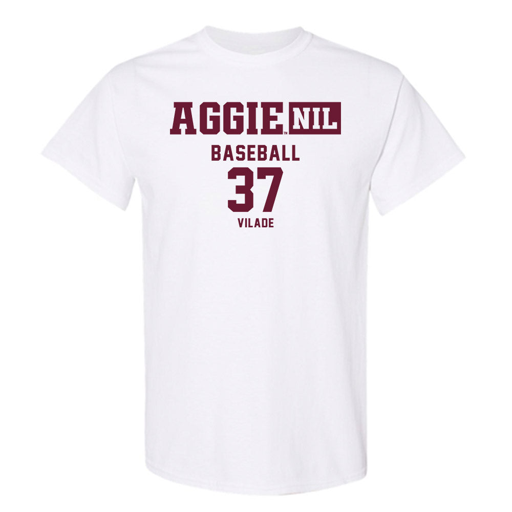 Texas A&M - NCAA Baseball : Trent Vilade - Aggies NIL Classic Shersey T-Shirt-0