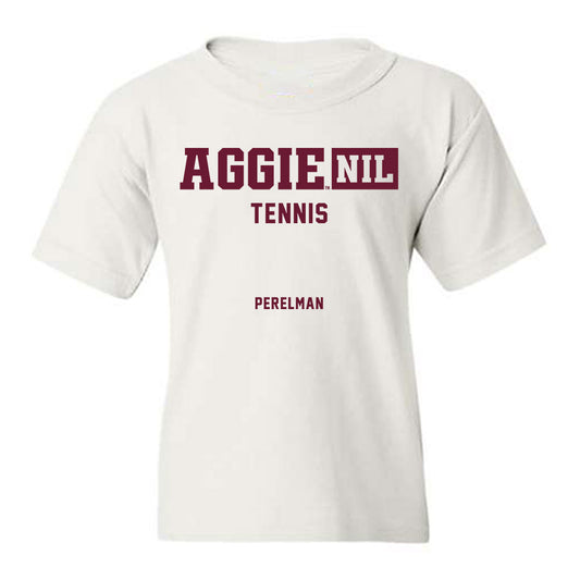 Texas A&M - NCAA Women's Tennis : Anna Perelman - Aggies NIL Classic Shersey Youth T-Shirt-0