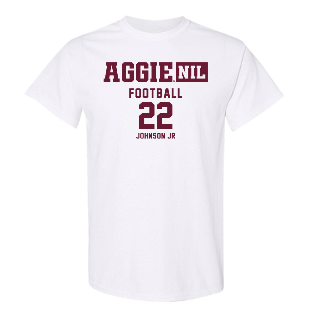Texas A&M - NCAA Football : Rashad "Tom Tom" Johnson Jr - Aggies NIL Classic Shersey T-Shirt-0