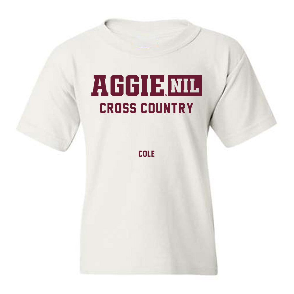 Texas A&M - NCAA Women's Cross Country : Ava Cole - Aggies NIL Classic Shersey Youth T-Shirt-0