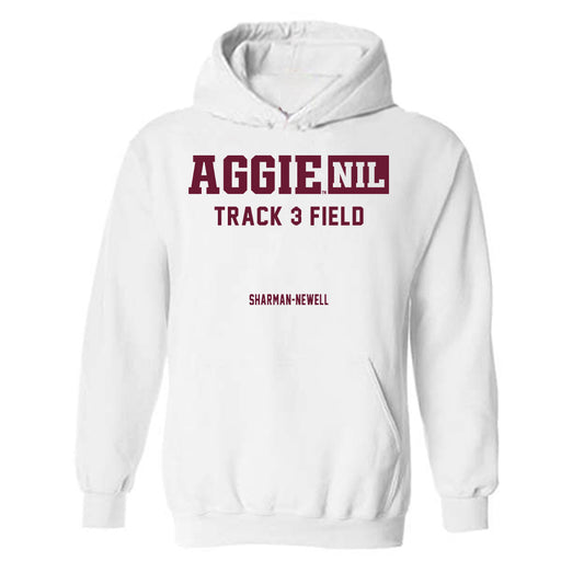 Texas A&M - NCAA Men's Track & Field : Reece Sharman-Newell - Aggies NIL Classic Shersey Hooded Sweatshirt-0