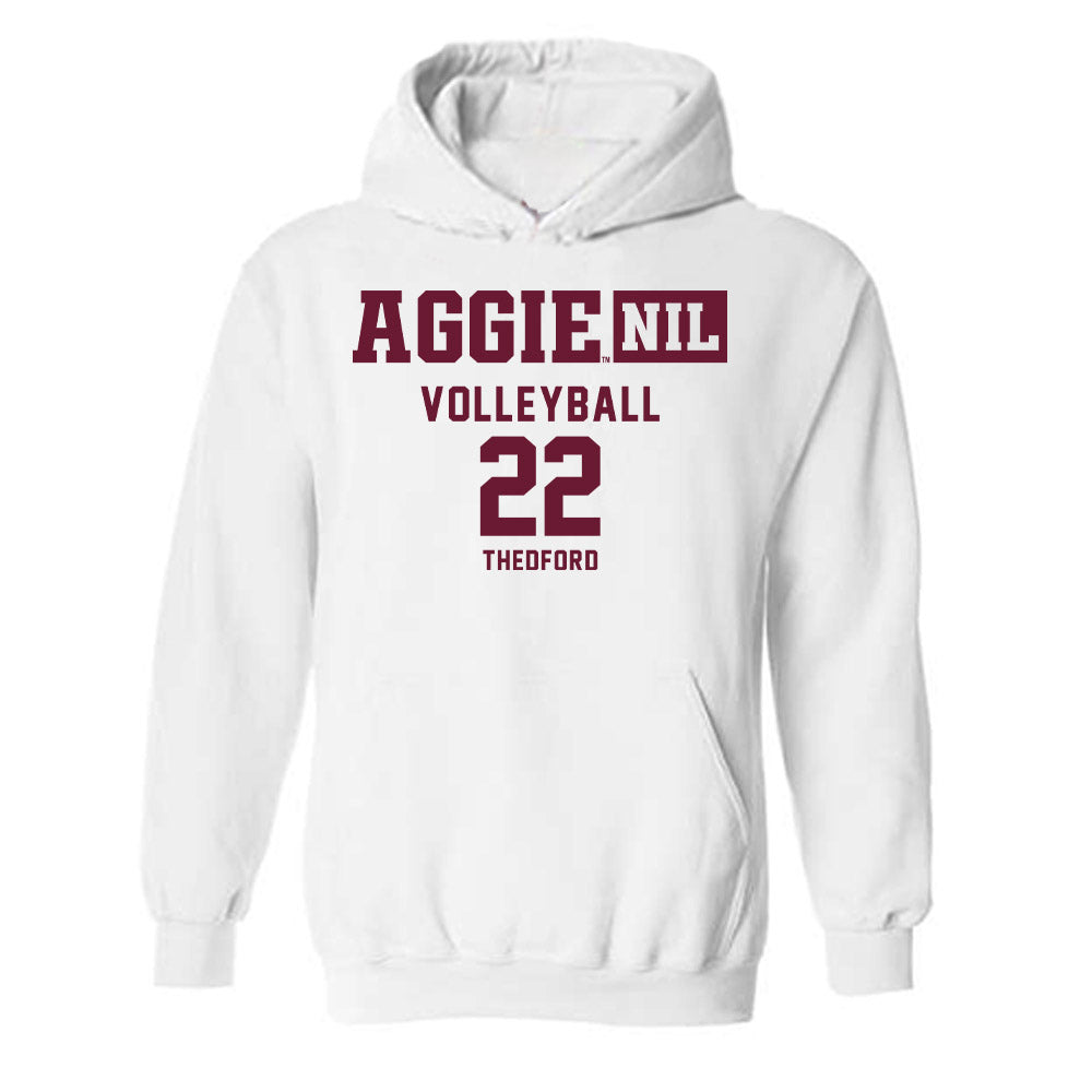 Texas A&M - NCAA Women's Volleyball : Jenna Thedford - Aggies NIL Classic Shersey Hooded Sweatshirt-0