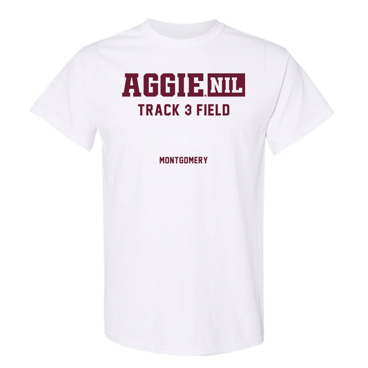 Texas A&M - NCAA Women's Track & Field : Jasmine Montgomery - Aggies NIL Classic Shersey T-Shirt-0
