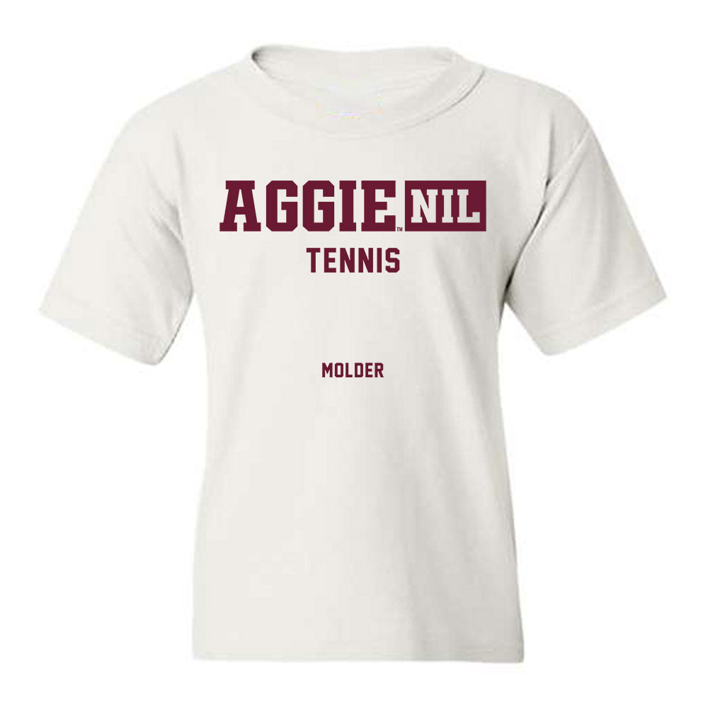 Texas A&M - NCAA Men's Tennis : Markus Molder - Aggies NIL Classic Shersey Youth T-Shirt-0