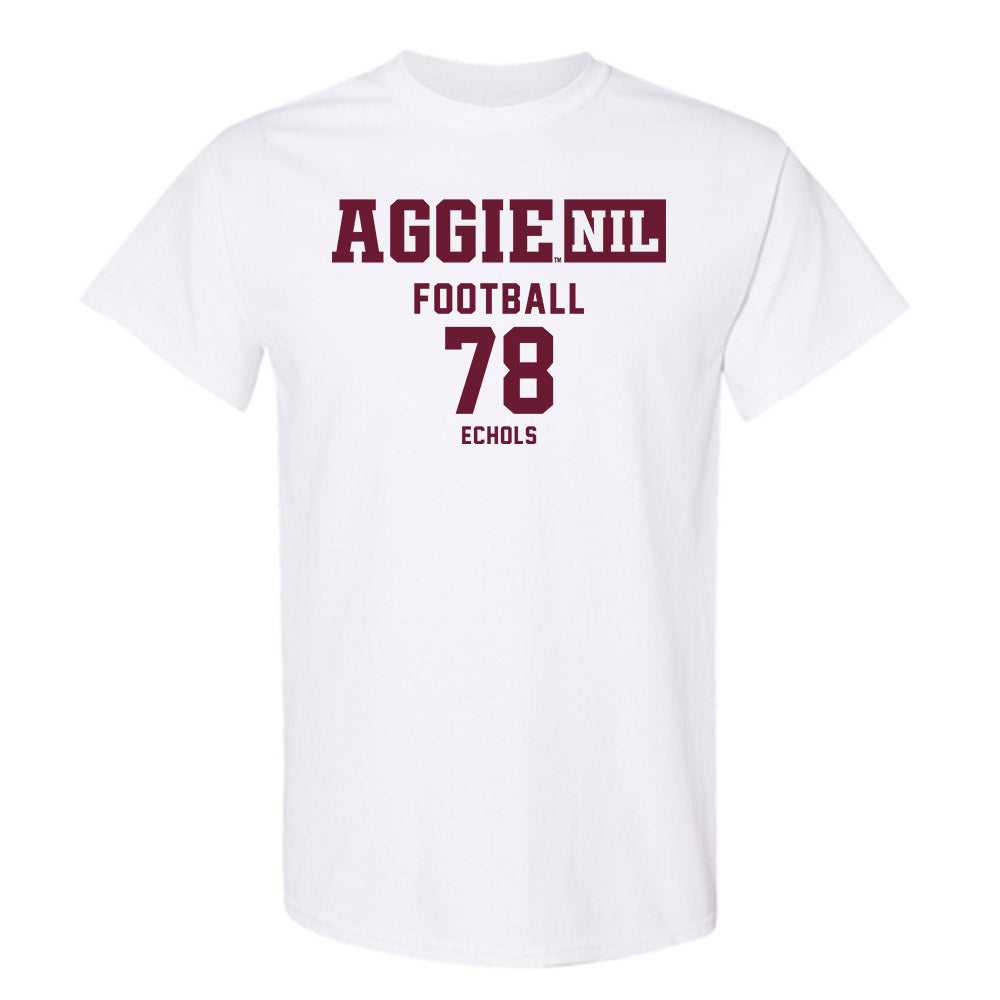 Texas A&M - NCAA Football : Coen Echols - Aggies NIL Classic Shersey T-Shirt-0