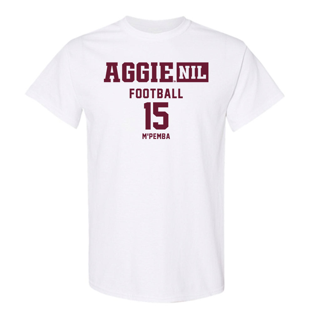 Texas A&M - NCAA Football : Sam M'Pemba - Aggies NIL Classic Shersey T-Shirt-0