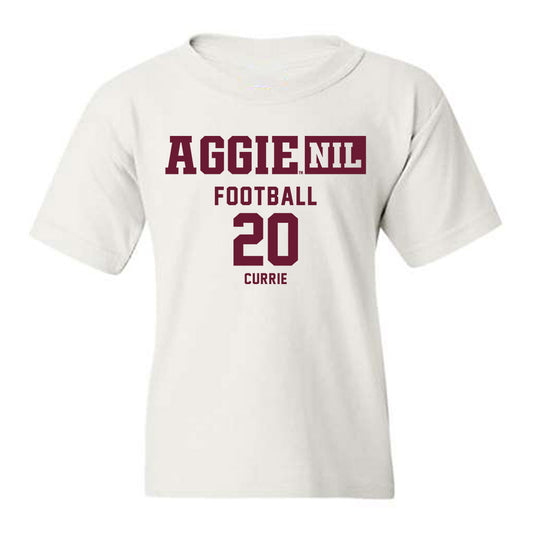 Texas A&M - NCAA Football : Adonyss Currie - Aggies NIL Classic Shersey Youth T-Shirt-0