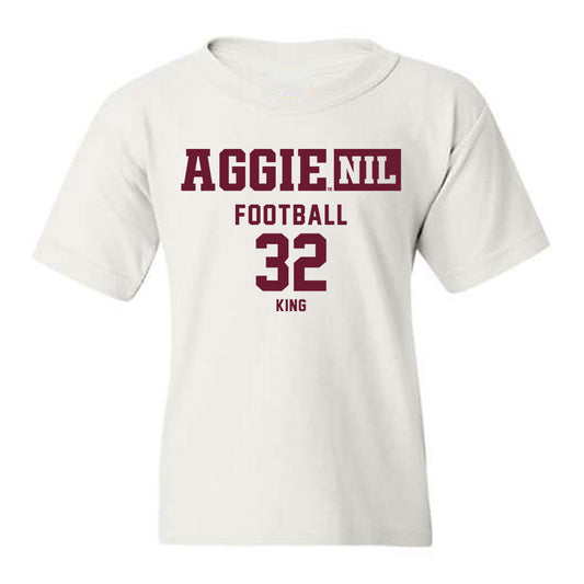 Texas A&M - NCAA Football : Taiyion King - Aggies NIL Classic Shersey Youth T-Shirt-0