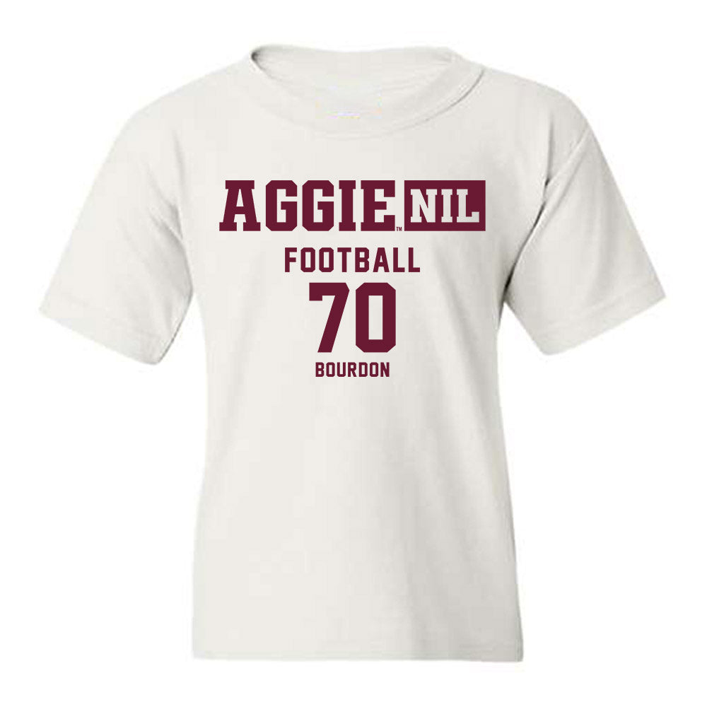 Texas A&M - NCAA Football : Robert Bourdon - Aggies NIL Classic Shersey Youth T-Shirt-0